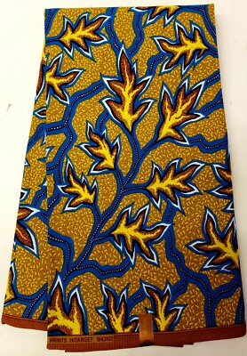 Elegant & Stunning African  Ankara  Wax Print,100% Cotton, Sell by 6 Yards