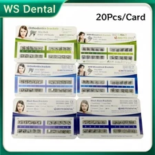 Orthodontic Brackets Dental MIM Monoblock Mini Roth/MBT 022/018 345 Hooks