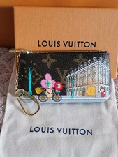 Louis Vuitton AUTHENTIC KEY CHARM HOLDER VIVIENNE HOLIDAY LIMITED ED POUCH COIN