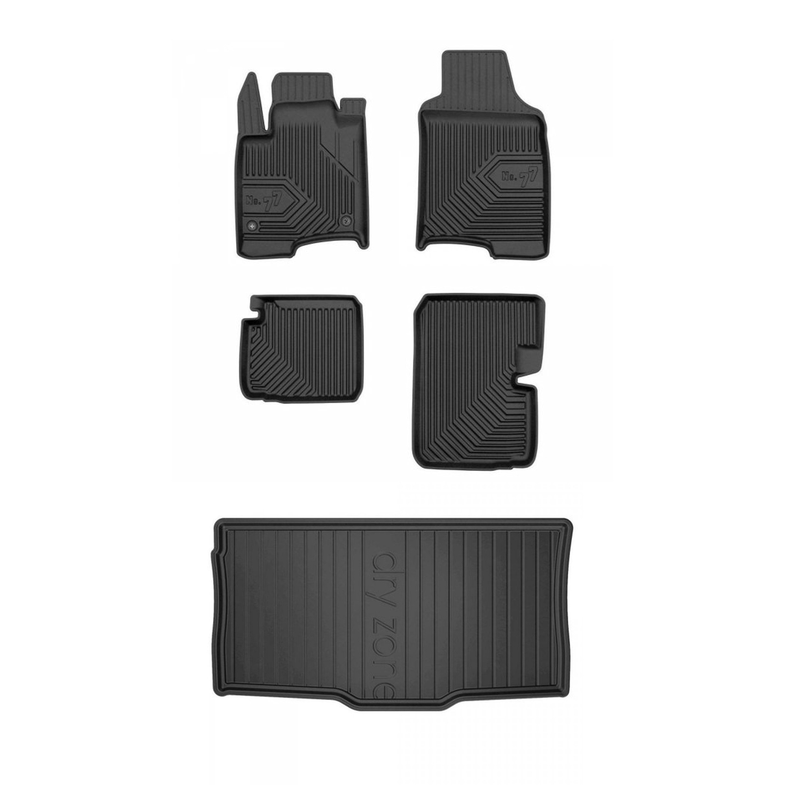 Set di tappetini e stuoie si adatta per FIAT Panda III dal 2012