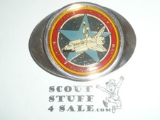Space Shuttle Columbia STS-5 Nov 1982 Silver Plate Belt Buckle, NASA, New