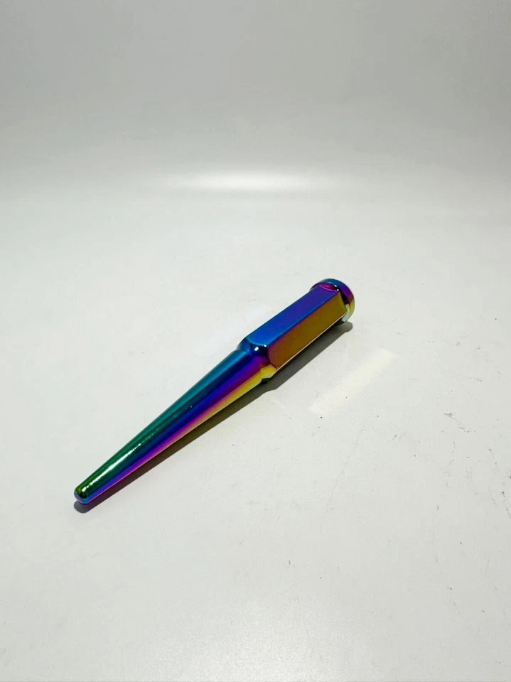 24 键 Neo Chrome 6 英寸尖钉凸耳螺母 1/2-20 适合道奇 Viper Dakota Durango Nitro — 第 4/4 张图片