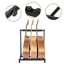 3 Way Multi Guitar Stand Foldable Acoustic Electric Electric Bass Guitar Rack UK