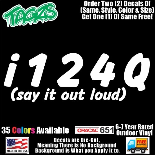 i124Q Funny DieCut Vinyl Window Decal Sticker Car Truck SUV JDM | eBay