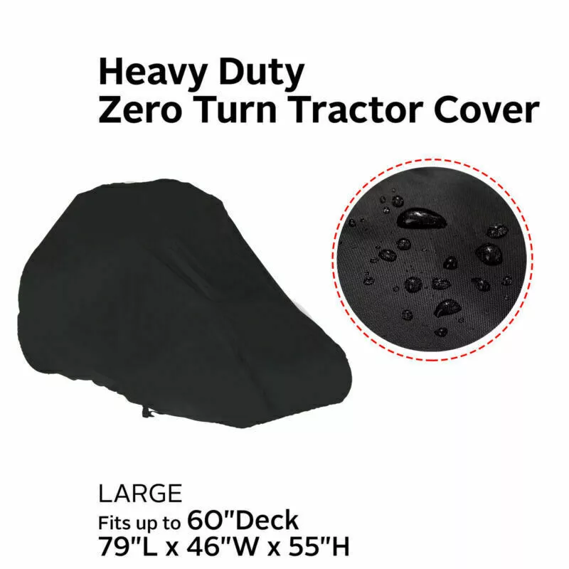 Lawn Mower Cover Heavy Duty Zero Turn Mower Waterproof Dust