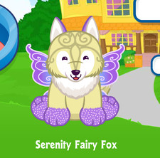 Webkinz Serenity Fairy Fox Virtual PET Adoption Code Only Messaged Webkinz Promo