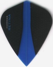Blue RETINA Kite Dart Flights: 3 per set