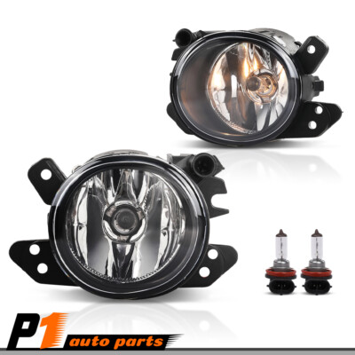 Fit For 2006-2014 Mercedes-Benz Pair Clear Lens Bumper Fog Lights Replacement