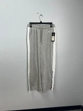 Fila Chrisinda Wide Leg Sweatpants Gray w/ White Stripe