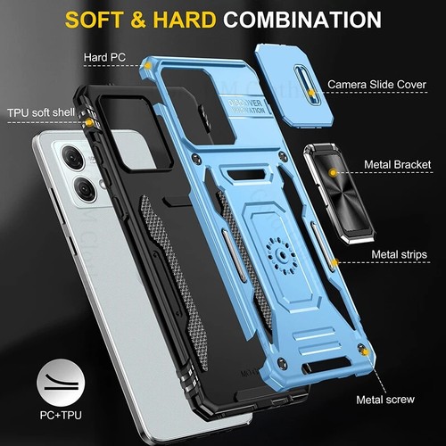 Shockproof Case fr Motorola Moto G55 G84 G73 G53 G54 G32 G22 G23 E14 Stand Cover - Picture 3 of 27
