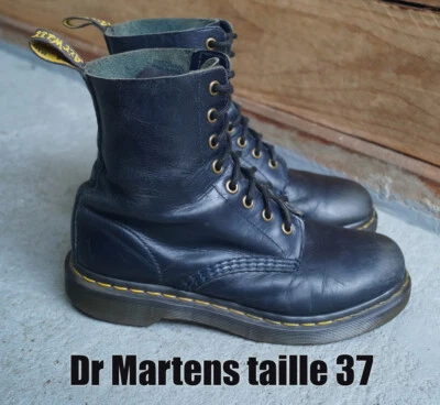 Dr MARTENS "Pascal" taille 37 UK4 cuir marine 1460 - Photo 1/4