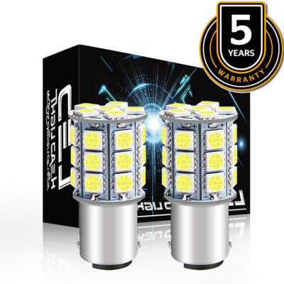 2 Bright LED light bulbs for a Craftsman DYT 4000 EZ3 FF tractor mower headlight