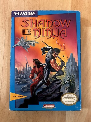 Shadow of the Ninja Complete in Box, Game, Manual and Box (Nintendo, NES 1990)