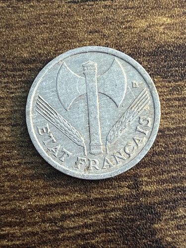 1944 France 1 One Franc Actual Coin TK9746*