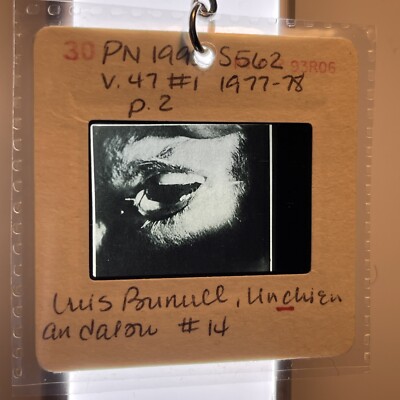 Luis Bunuel Salvador Dali Un Chien Andalou Movie Still 35mm Slide KEYCHAIN 510