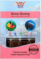 2X PACKS OF FROZEN BRINE SHRIMP FISH FOOD 2x 100gm PREMIUM QUALITY AQUARIUM FOOD