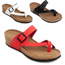 Women's Shoes Flip-flops Slippers Anatomic Insole Wedge Sandals TOOCOOL W2160