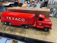 Vtg1950’s BUDDY L Pressed Steel Texaco Tanker Tin Toy Truck Original Box gas oil