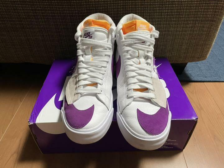 Nike SB Zoom Blazer Mid Edge Lakers DA2189-100 US 10 with Nike SB Zoom Blazer Mid Edge Lakers DA2189-100 US 10 with