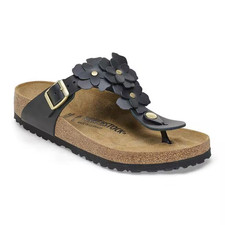 Women Birkenstock Gizeh Flower Leather