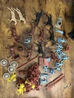 Huge Lot Of Vintage Marx Playset Figures And Accessories. Horses. Rare. Cavalry