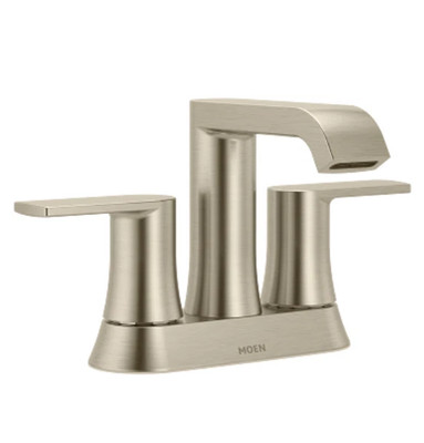 MOEN 84764SRN Genta 4 in. Centerset Bathroom Faucet Spot Resist Brushed Nickel