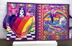 LISA FRANK TRIFOLD PORTLOLIO & STICKER PAD ( used )  UNICORN  RAINBOW — photo 5