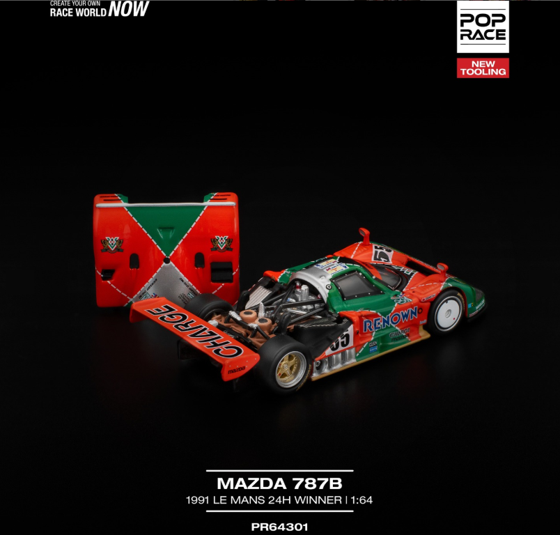 Pop Race Mazda 787B 1991 LE MANS 24H WINNER 640301 1/64 | eBay
