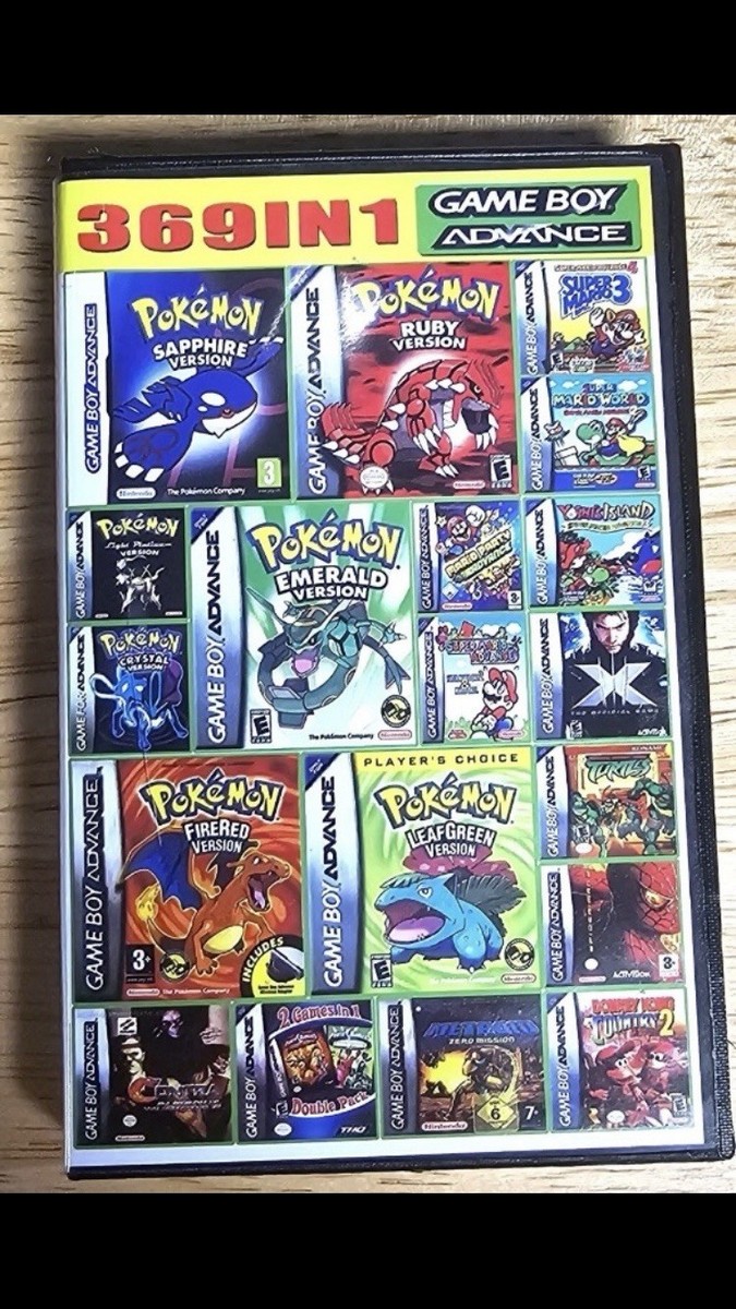 369-in-1 Game Cartridge for the Nintendo Game Boy Advance