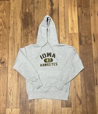 Vintage 90s NCAA  Iowa Hawkeyes  Champion Reverse Weave Hoodie Sweatshirt/ Sz: S