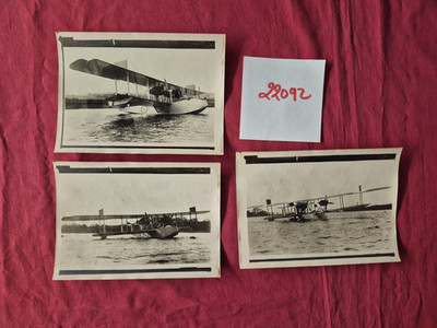Nr. 22092 / 3 Fotos analog ROL / Wasserflugzeug VICKERS SAUNDERS