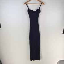 Glassons womens knit bodycon dress size S black stretch maxi 128808