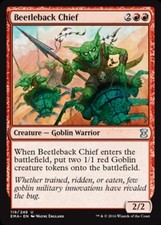 1x Beetleback Chief - Foil Light Play, English Eternal Masters MTG Magic