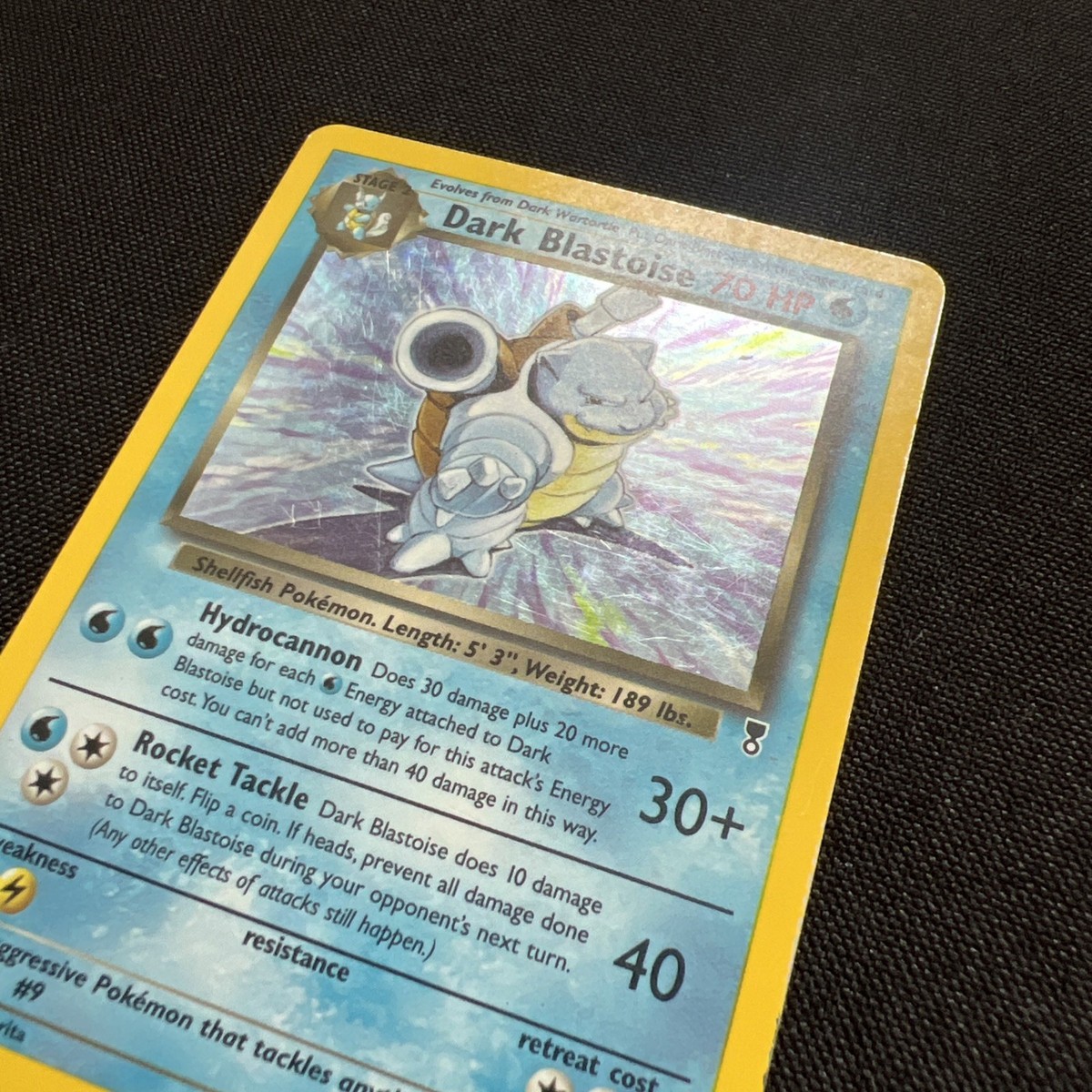 Pokémon TCG Dark Blastoise Reverse Holo Rare 4/110 Legendary
