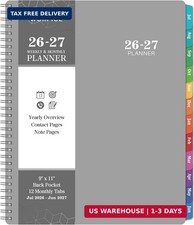 2026-2027 Planner - 2026-2027 Weekly and Monthly Planner, 9" 11", from JUL 202