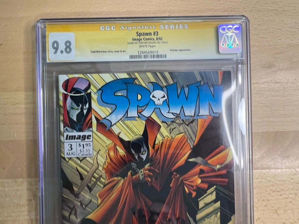 Spawn 3 CGC SS 9.8 1992 Signature Series Todd McFarlane Signed in Silver - Image 2 of 4