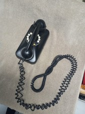 Vintage Black Wall Grand Phone Flash dial Retro Touch Tone Push Button