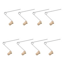 8Pcs Fishing Chair Spring Button Clips - 2.2x0.3x0.3" V Shape Copper Button