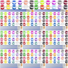 280 Pcs 24 Colors Mini Acrylic Paint Set for Kids Adults,Bulk Set of 10 Washable
