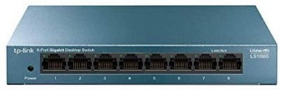 TP-LINK LS108G Unmanaged Gigabit Ethernet (10/100/1000) Blue