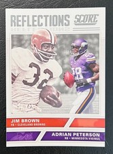 2017 Score Reflections #6 Adrian Peterson / Jim Brown - Vikings / Browns - NM