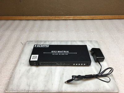 Monoprice Blackbird 4K 6X2 Matrix w/ Audio HDCP 2.2 No Remote 15747
