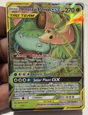 Pokémon TCG - Venusaur & Snivy GX 1/236 Ultra Rare Holo SM - Cosmic Eclipse NM on eBay