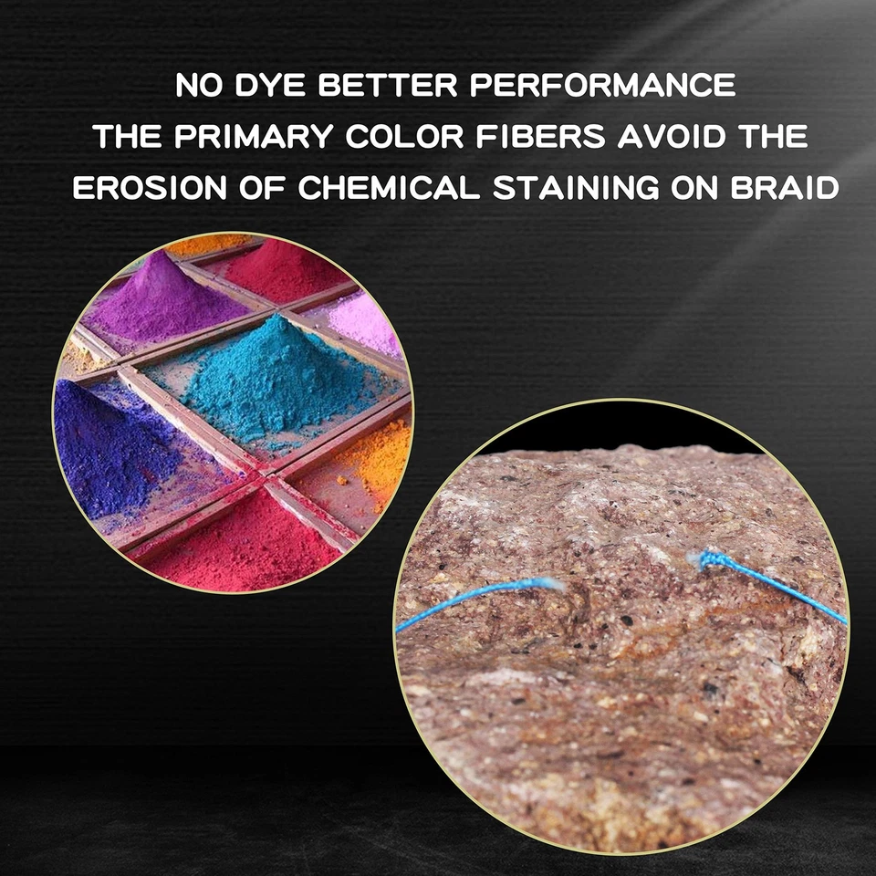 Línea de pesca trenzada Rikimaru Never Fade 8X 10-80 lb 150-600 yardas Foto 4 de 4