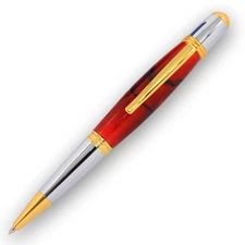 Viceroy Pen Kit, Gold and Chrome Finish, Single Kit, Legacy Woodturning