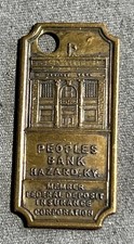1948 Hazard KY People?s Bank Key Fob Kentucky MINT