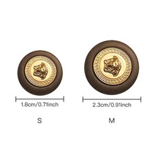 10pcs Retro luxuriöser Medusa -Kopfknöpfe H...