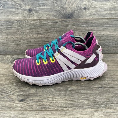 Merrell Bravada 2 Trail Shoes Womens 8 Purple Pink Knit Vibram Hiking J067278