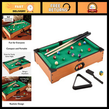 20-Inch Mini Billiard Pool Table Game Set - Fun Tabletop Sports for Kids  Adult