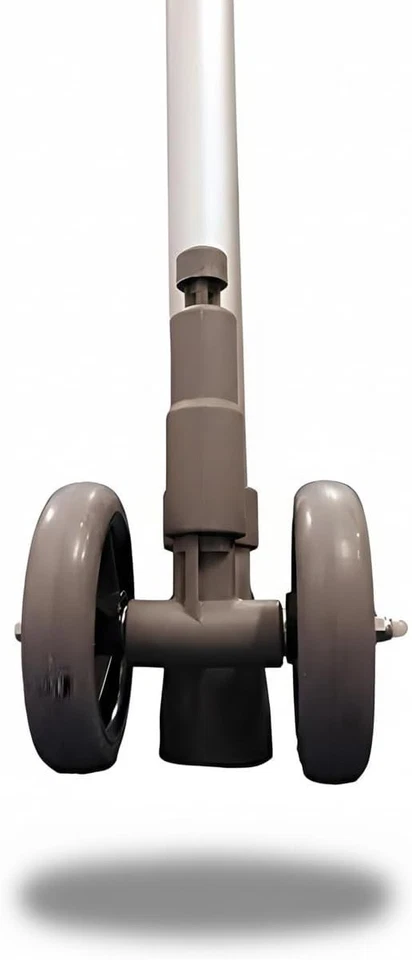 DEAMBULATORE PER ANZIANI 2 RUOTE PIROETTANTI E 2 RUOTE GEMELLATE CON FRENI - Immagine 2 di 4